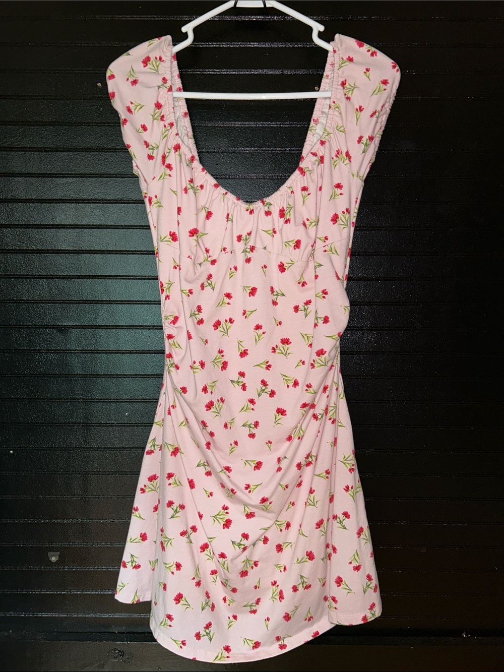 Wild Fable | NWOT Pink Floral Scoop-Neck Mini Dress